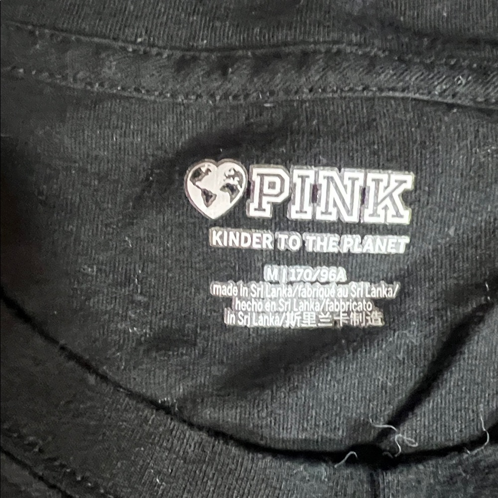 PINK Victoria's Secret women’s medium Black Long Sleeve shirt - Picture 3 of 3